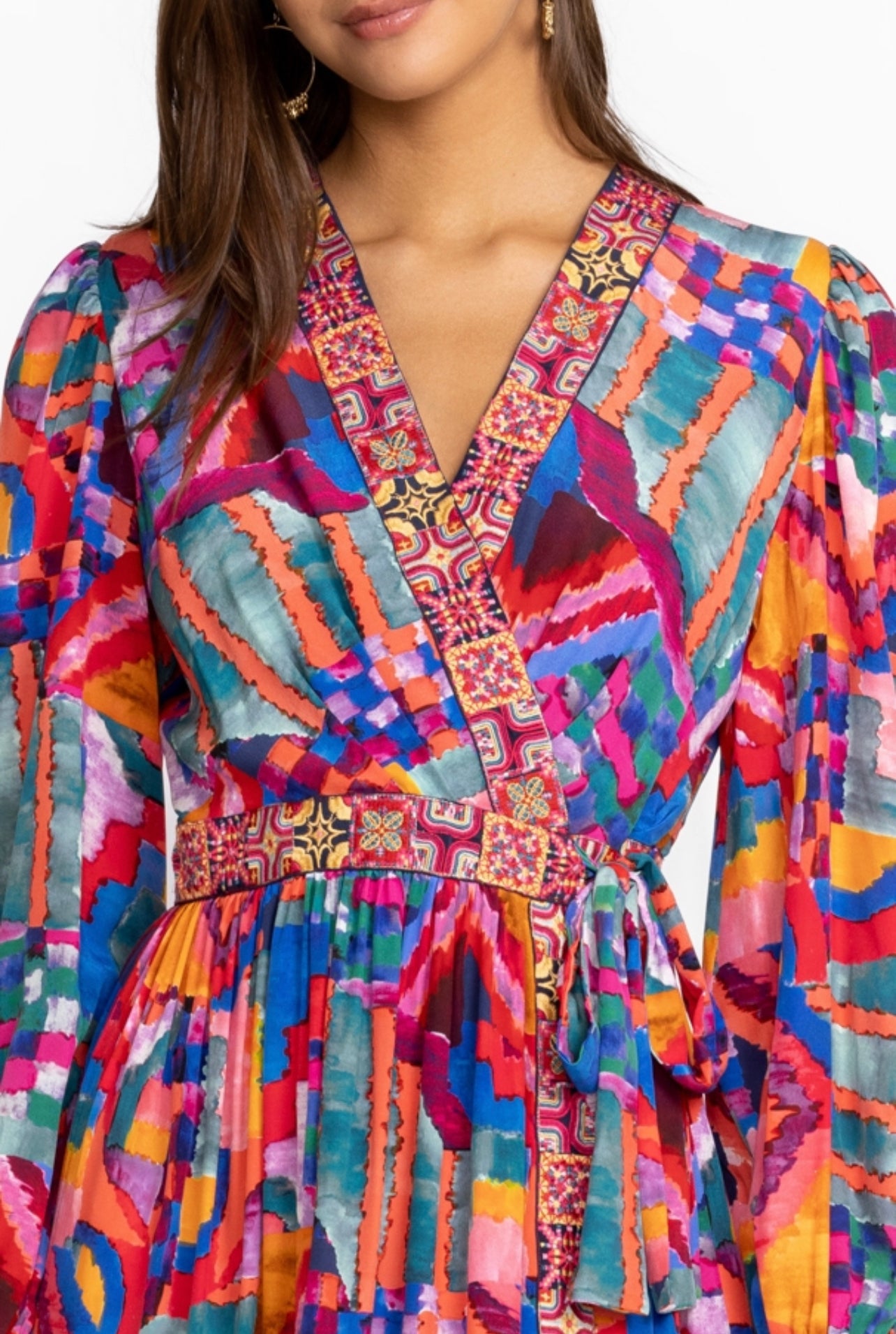 SUMMER DAYDREAM SILK MINI DRESS /JOHNNY WAS