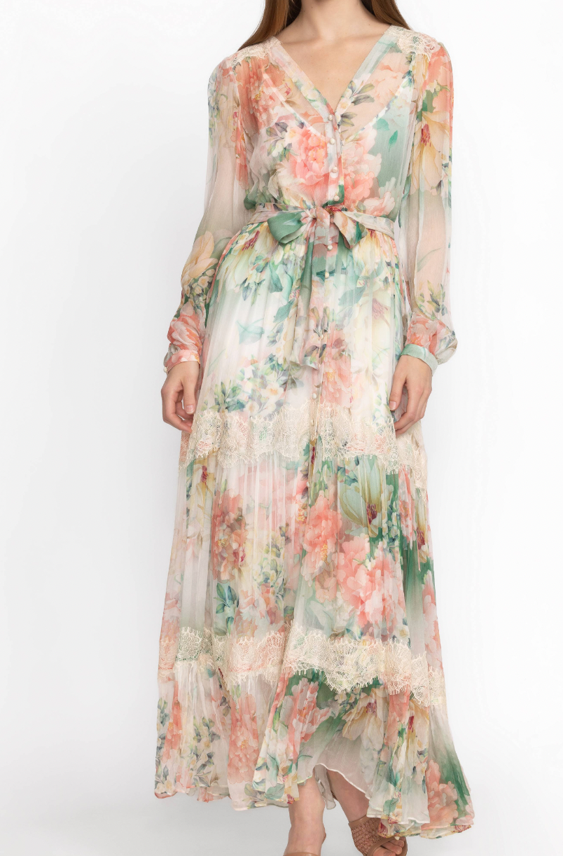 RUKSANA SILK MAXI DRESS/ JOHNNY WAS