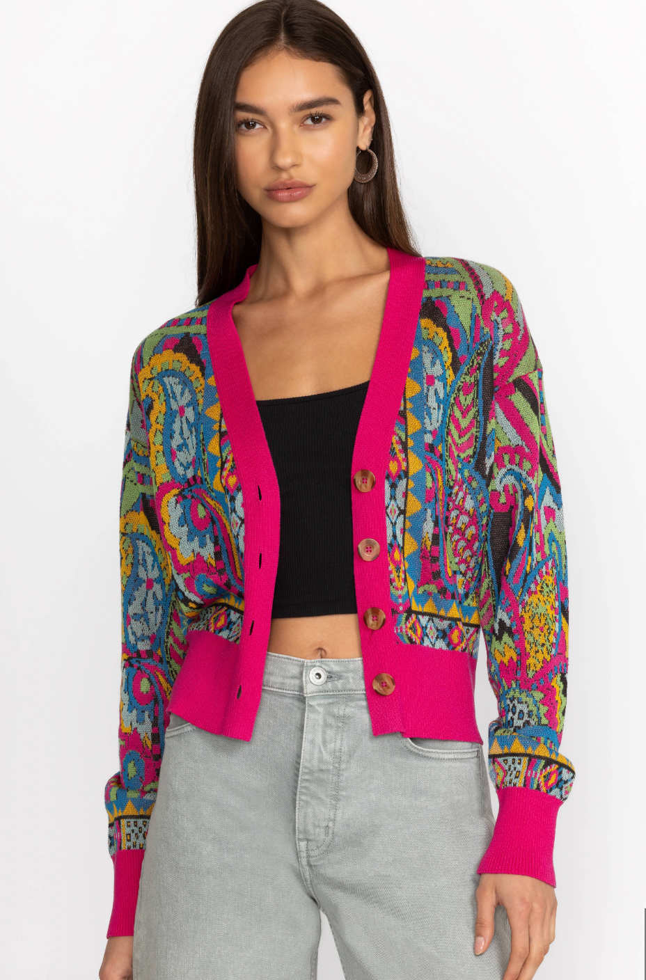 DEMARNE CARDIGAN/ JOHNNY WAS