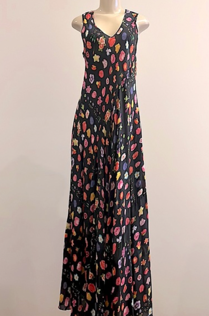  Rhea Bias Dress Black/ JOHNNY WAS