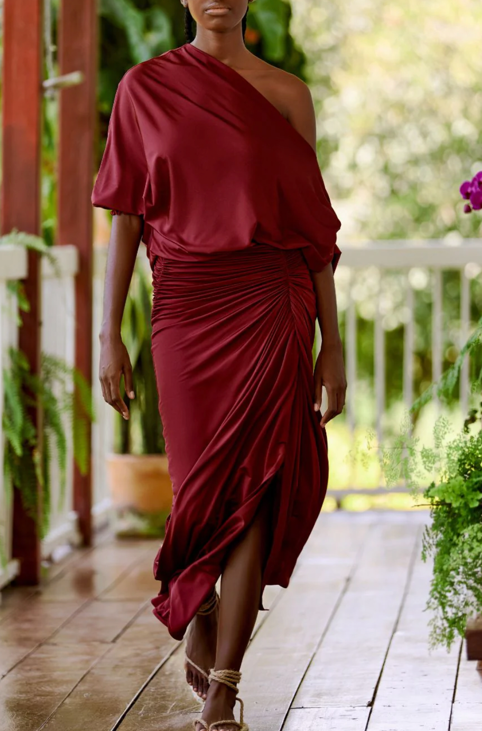 Vestido Monserrate vino/ PADOVA