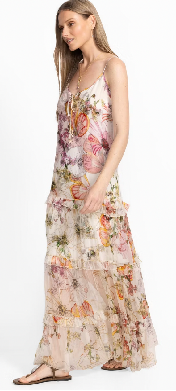 BAILEY TIERED MAXI DRESS/ JOHNNY WAS