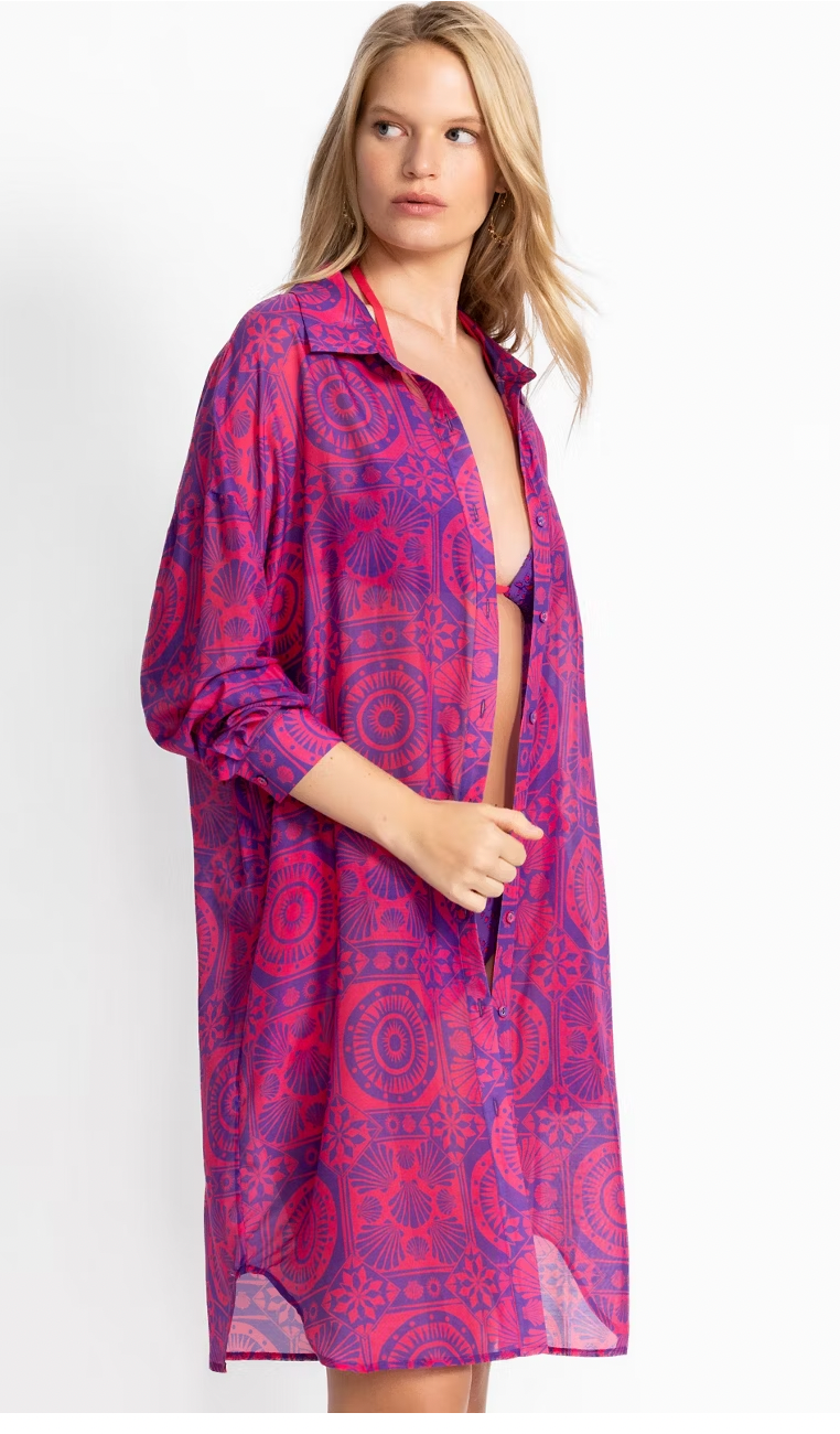 MARYSOL LONG SHIRT DRESS/ JOHNNY WAS