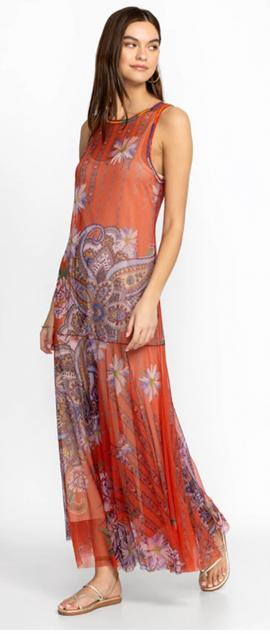 PAISLEY MESH DRESS/ JOHNNY WAS