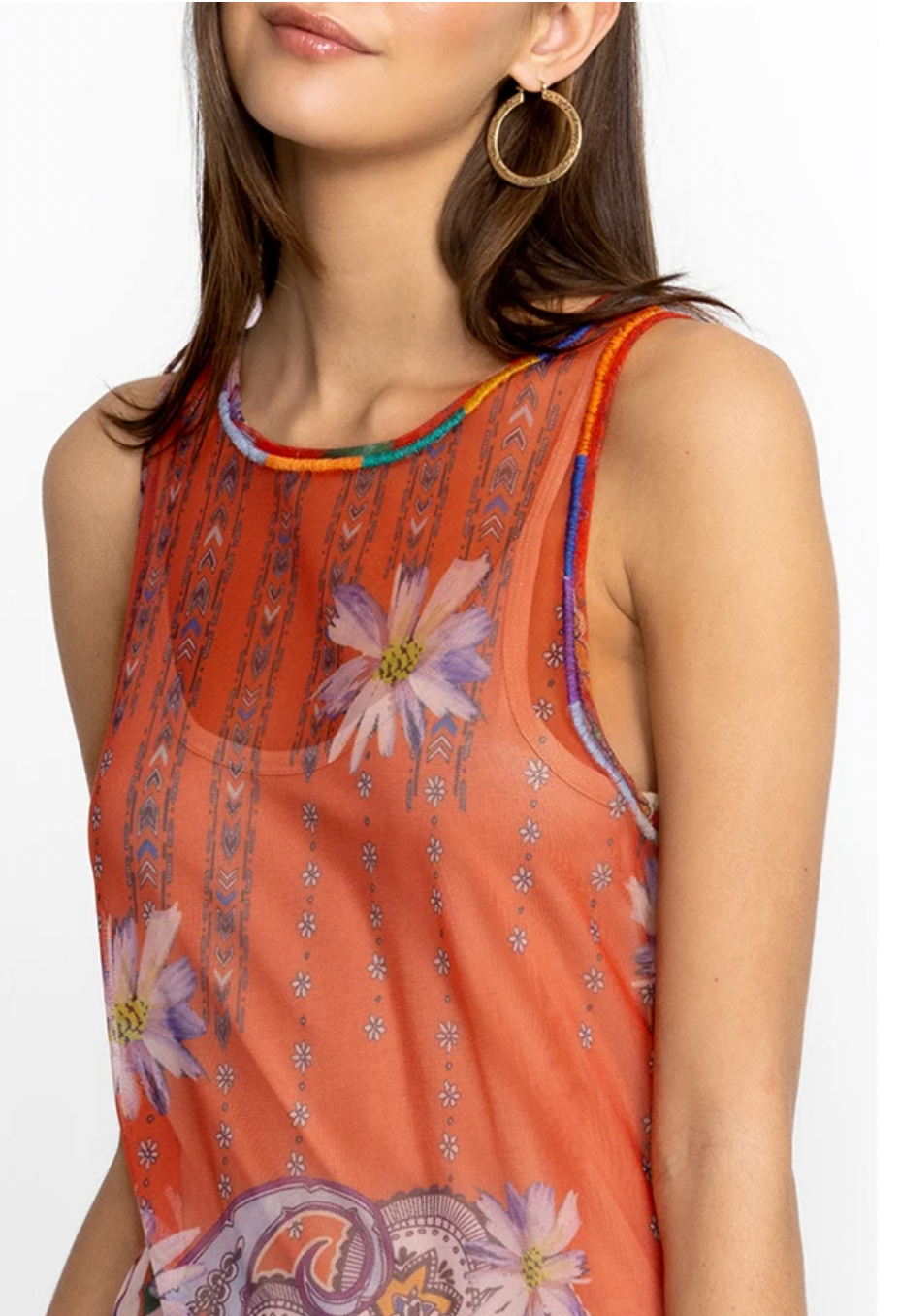 PAISLEY MESH DRESS/ JOHNNY WAS