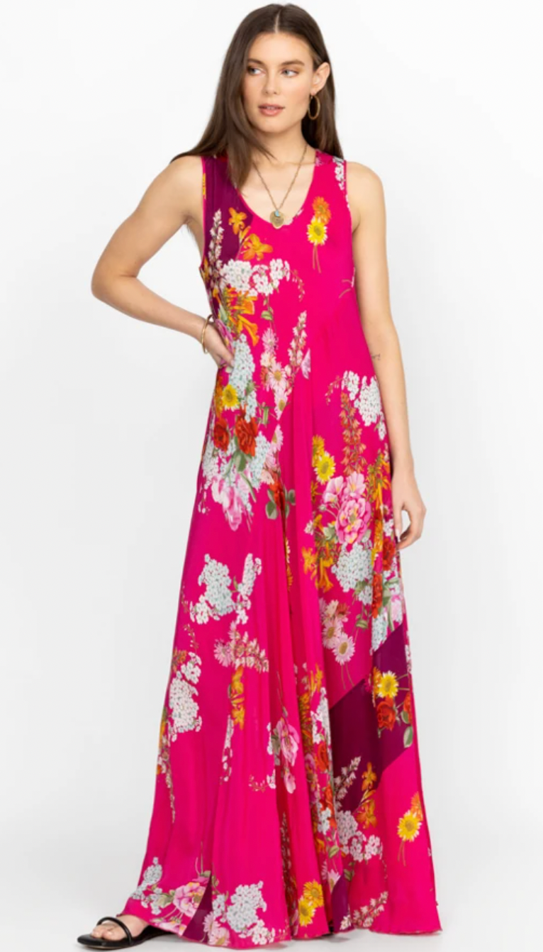 GOLDEN BOUQUET BIAS DRES/ JOHNNY WAS