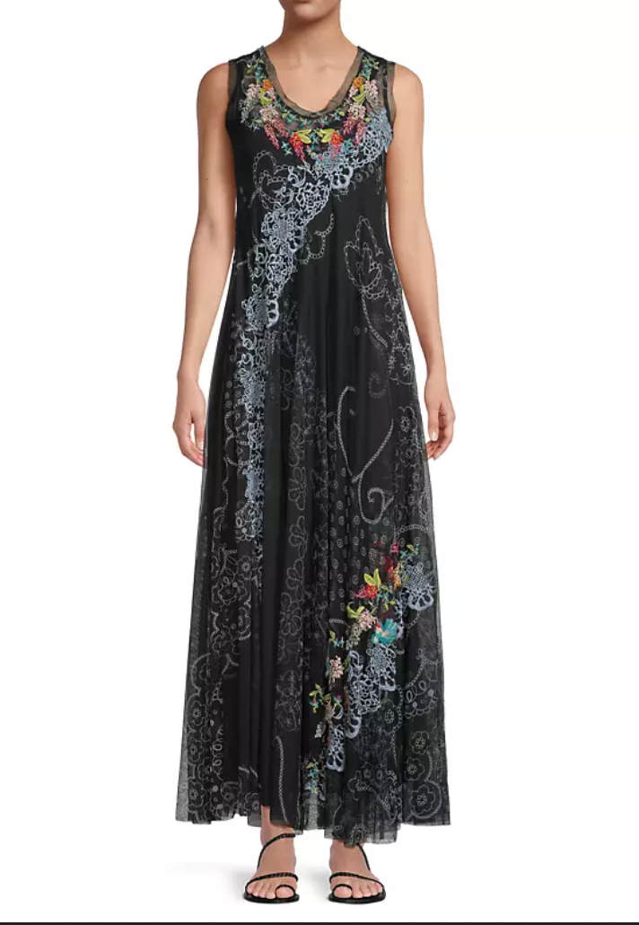 SWING LACE MESH DRESS/ JOHNNY WAS