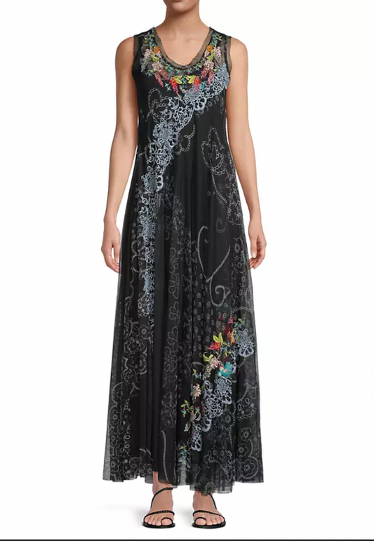 SWING LACE MESH DRESS/ JOHNNY WAS