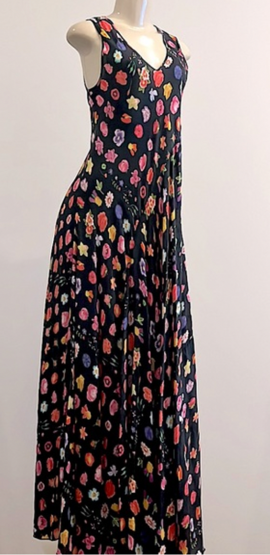  Rhea Bias Dress Black/ JOHNNY WAS