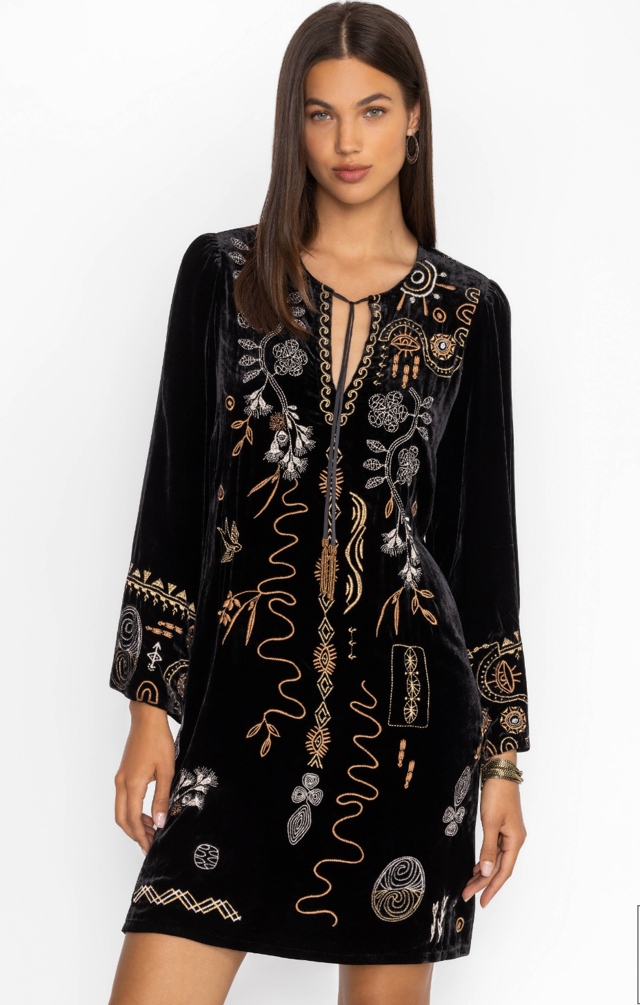 KIMONO SLEEVE RELAXED DRESS/ JOHNNY WAS