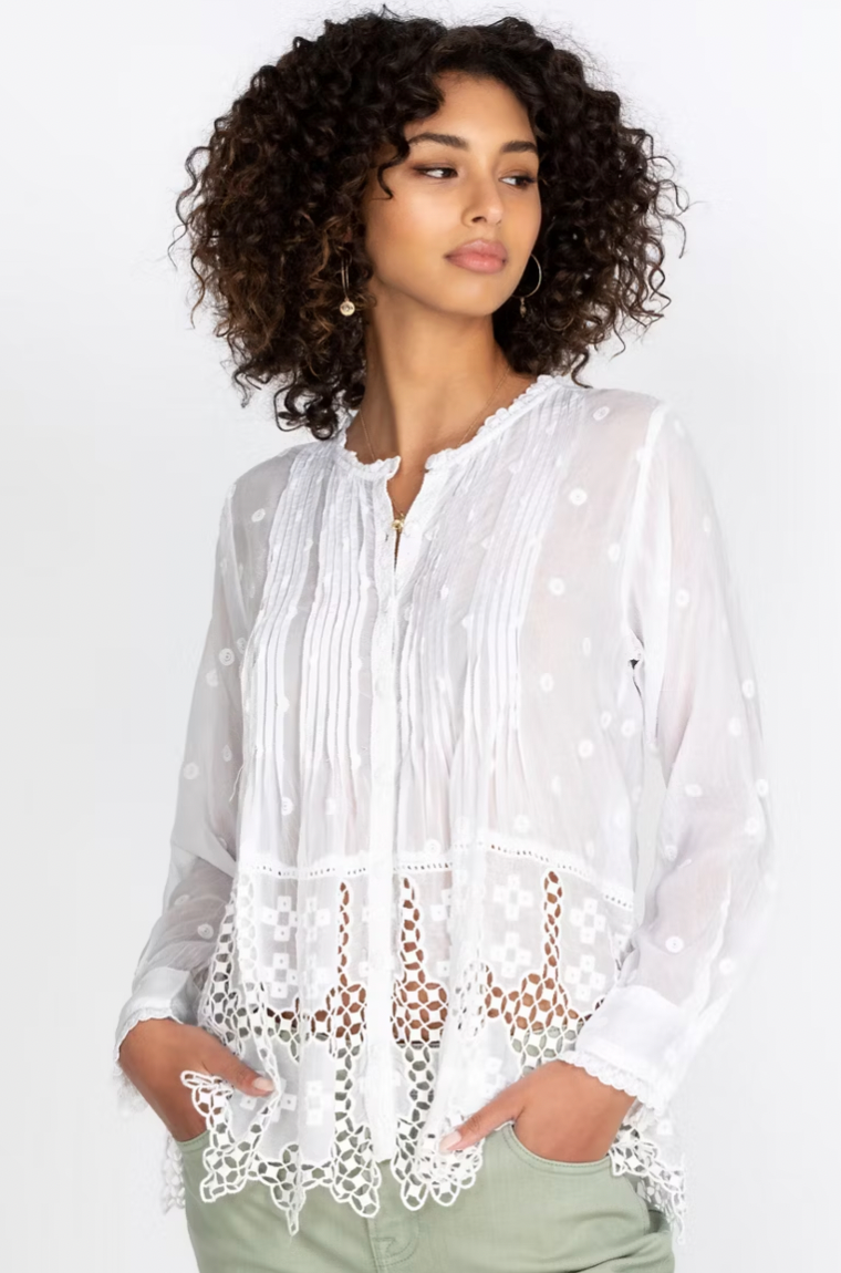 Baez Phaedra Blouse/ JOHNNY WAS
