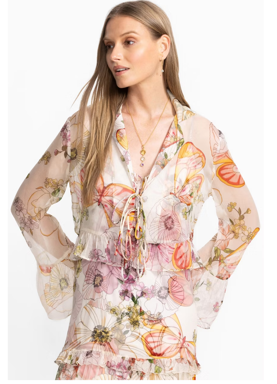 KATRIZ RUFFLE BOLERO KATRIZ RUFFLE BOLERO/ JOHNNY WAS