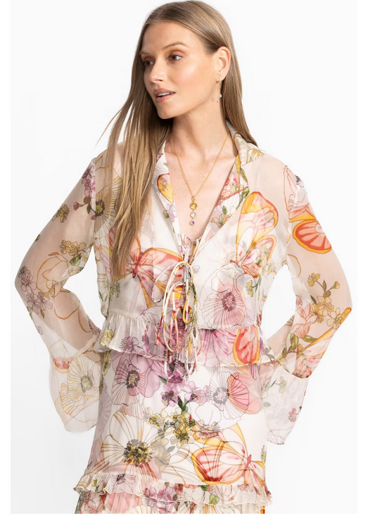 KATRIZ RUFFLE BOLERO KATRIZ RUFFLE BOLERO/ JOHNNY WAS