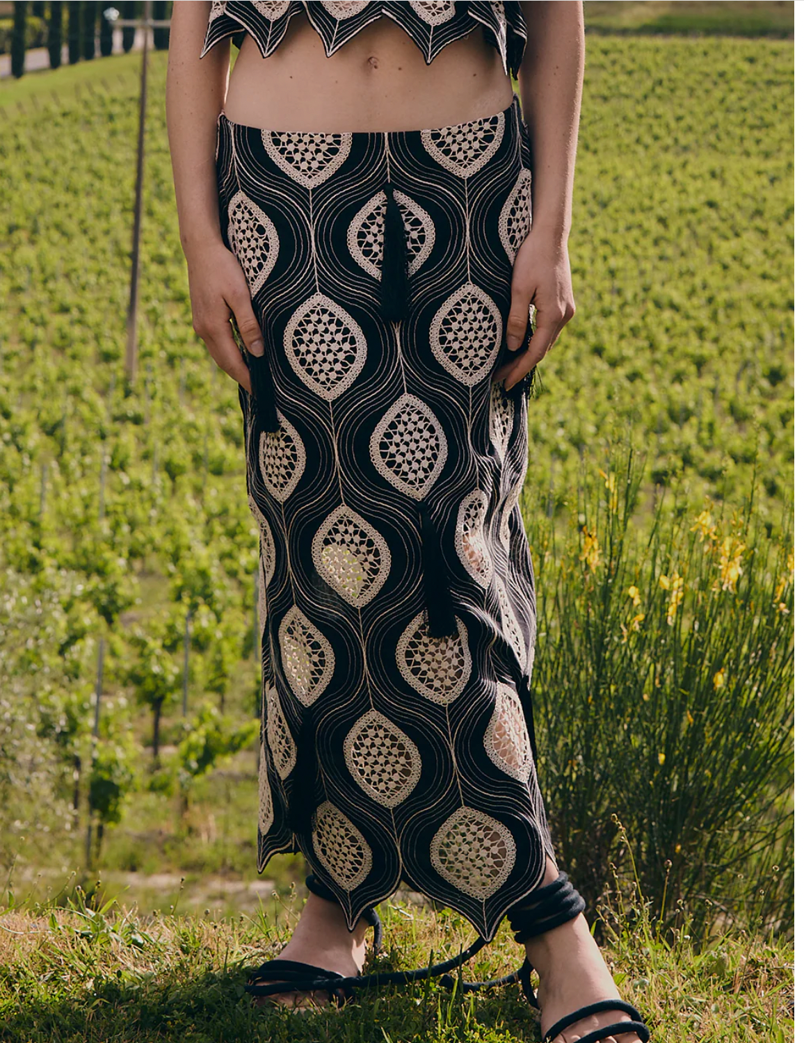 Falda Kira negra/ Padova