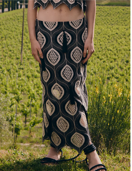 Falda Kira negra/ Padova