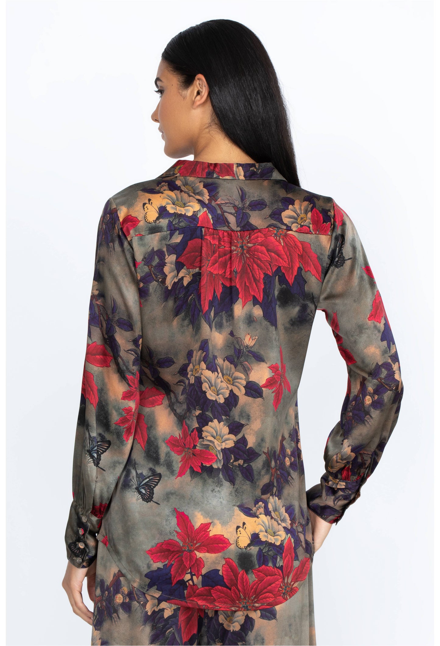 Claret Yrene Button Up/ Johnny Was