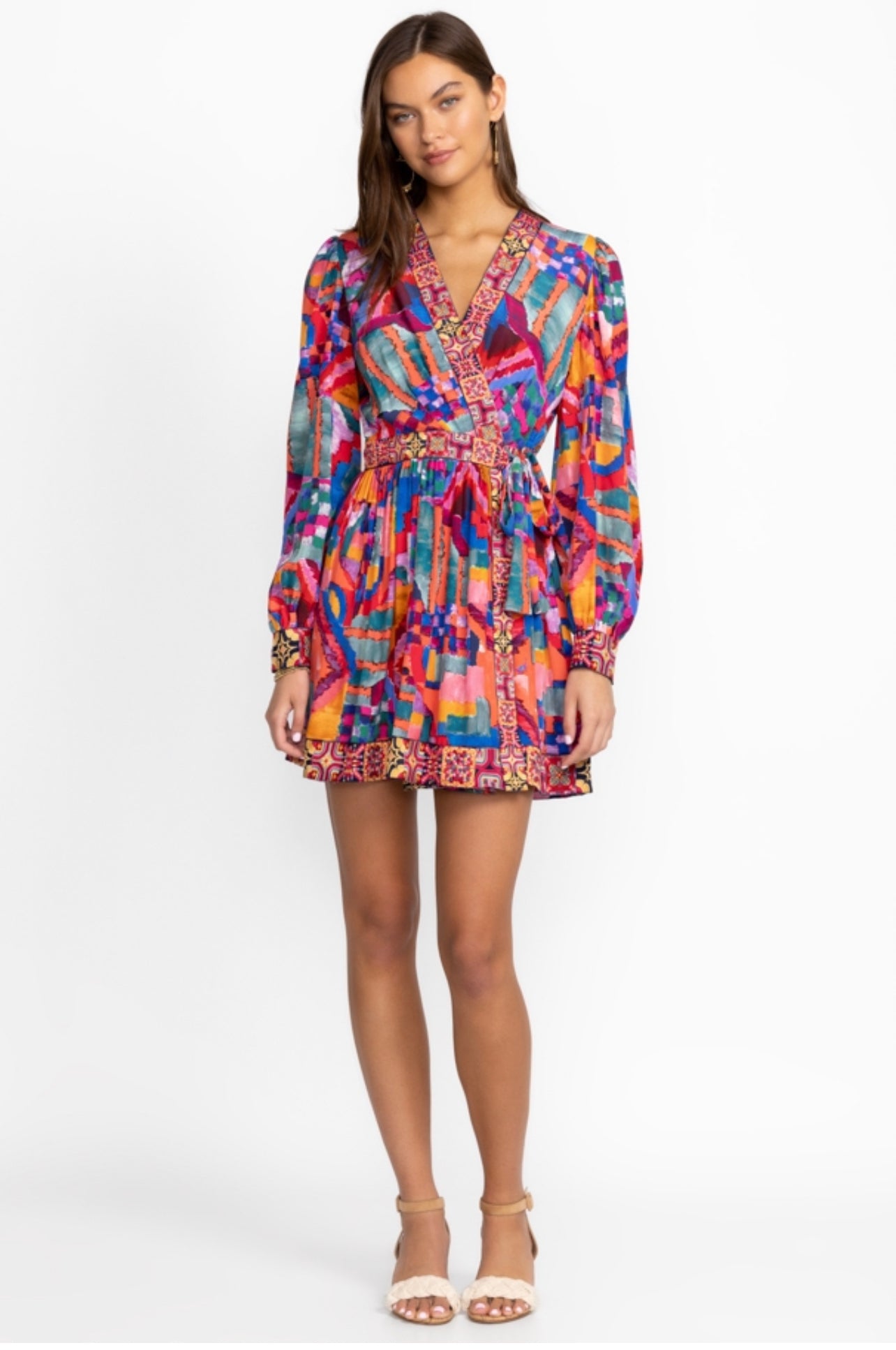 SUMMER DAYDREAM SILK MINI DRESS /JOHNNY WAS