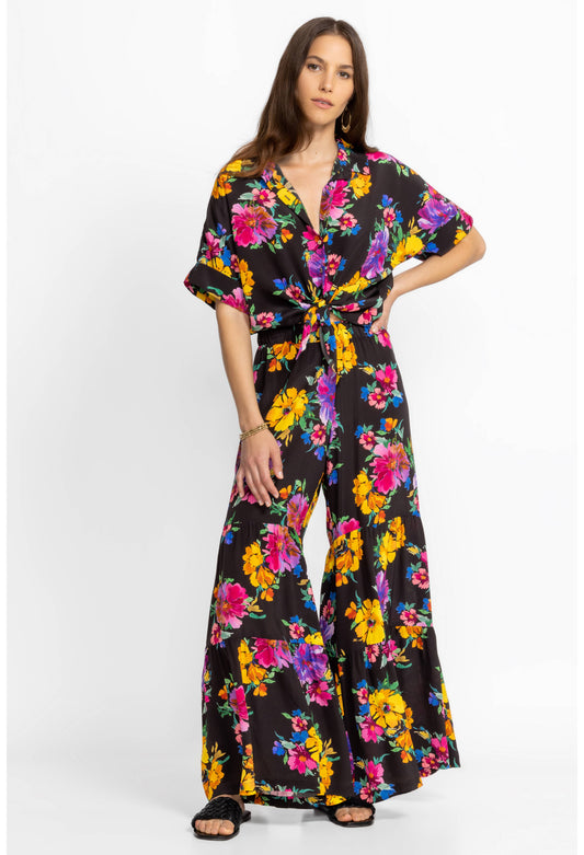 Poppy Silk Tiered Pant