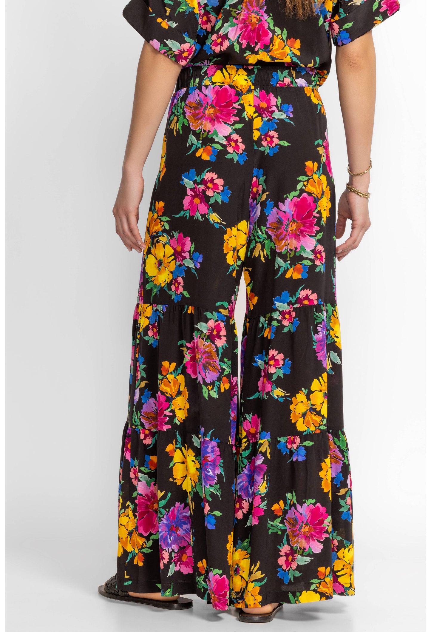 Poppy Silk Tiered Pant