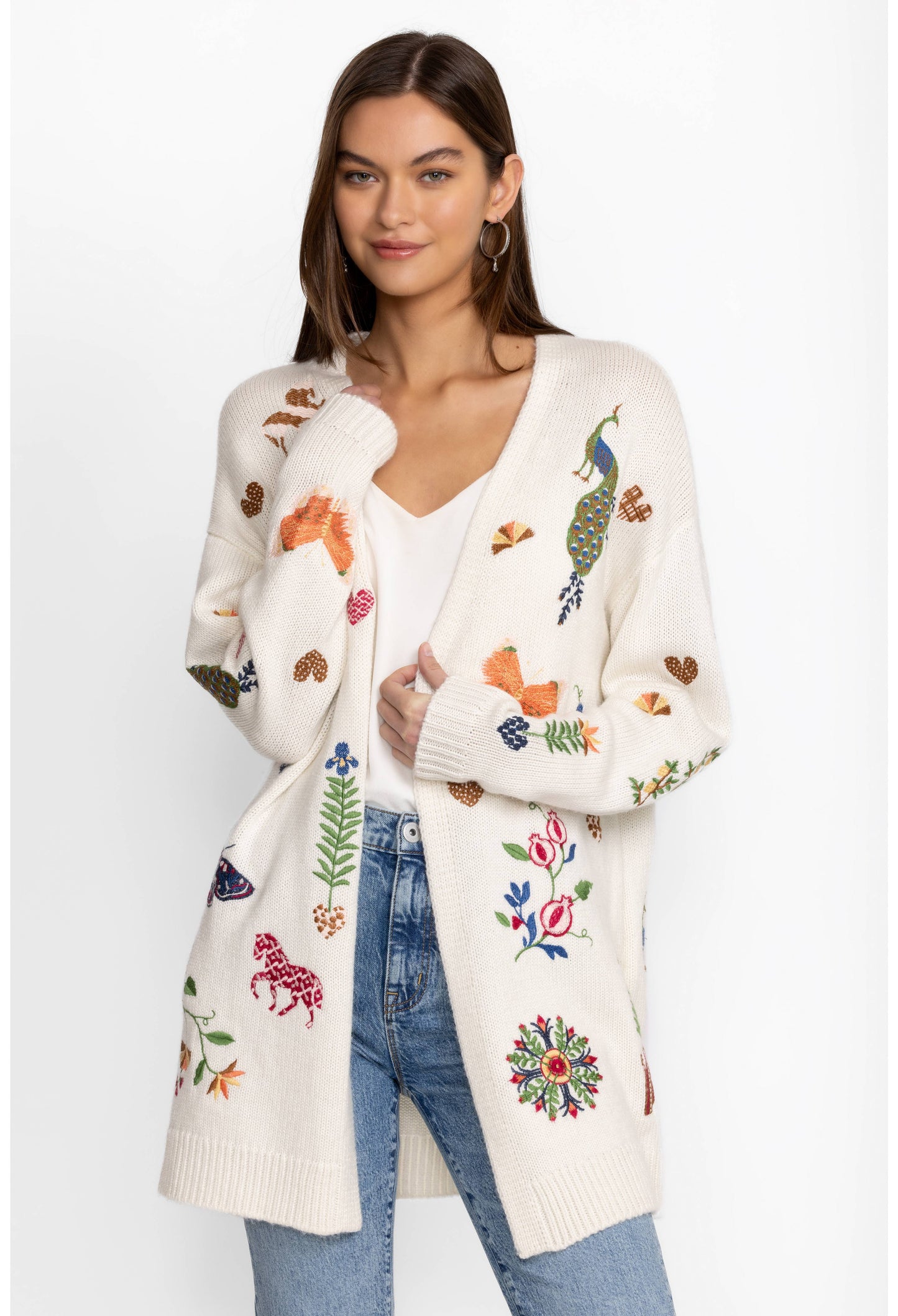 ADELA LONG CARDIGAN/ JOHNNY WAS