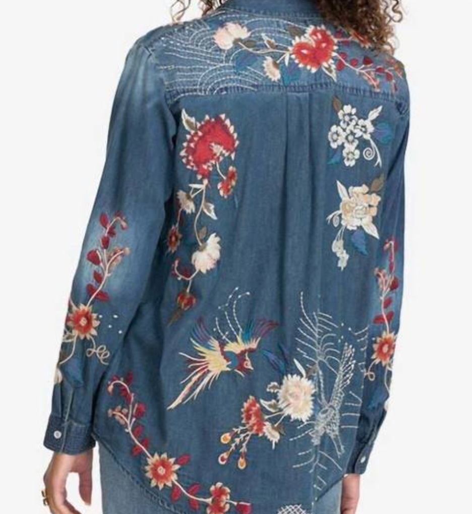 BLUSA FREJA PANELED OVERSIZED / JOHNNY WAS