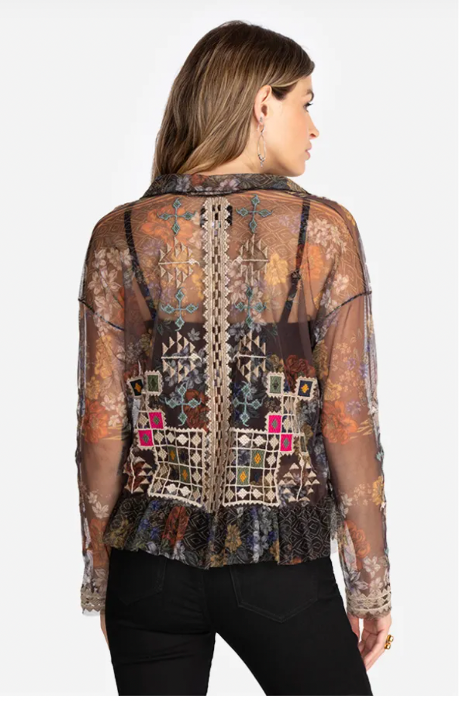 BLUSA MELBINA MESH / JOHNNY WAS