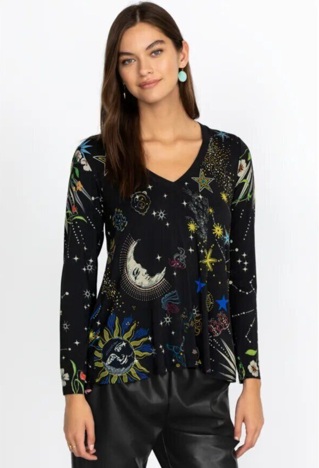 Playera Celestin V Neck Swing  / JOHNNY WAS