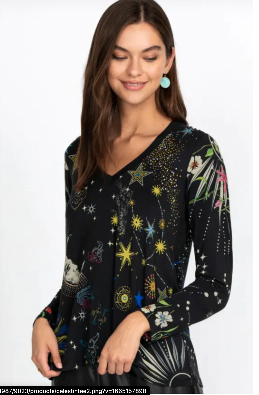 Playera Celestin V Neck Swing  / JOHNNY WAS