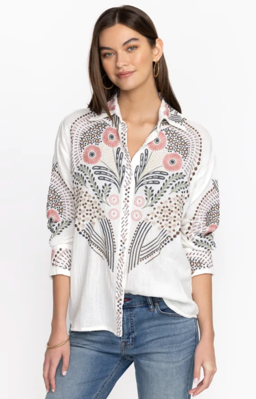 PALLADIUM BLOUSE/ JOHNNY WAS