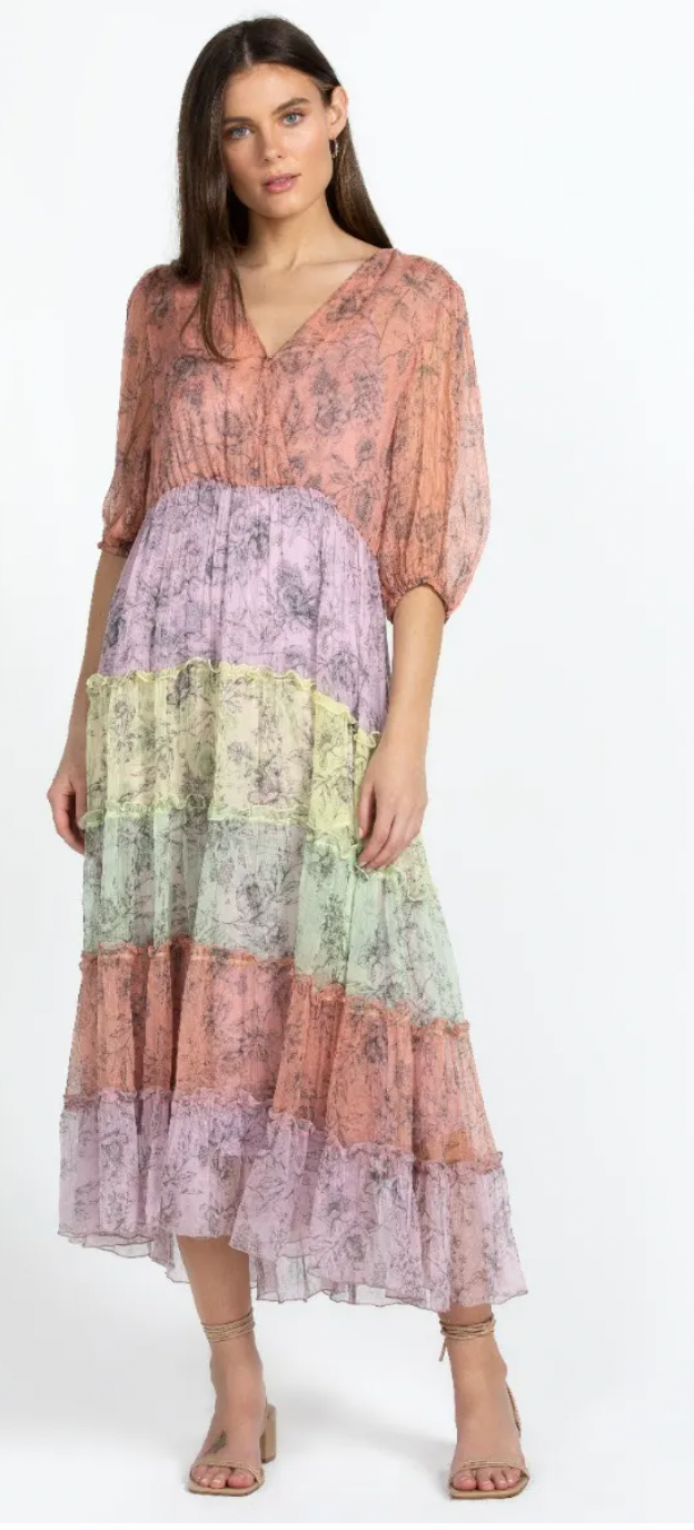 LIZA MIDI DRESS/ JOHNNY WAS