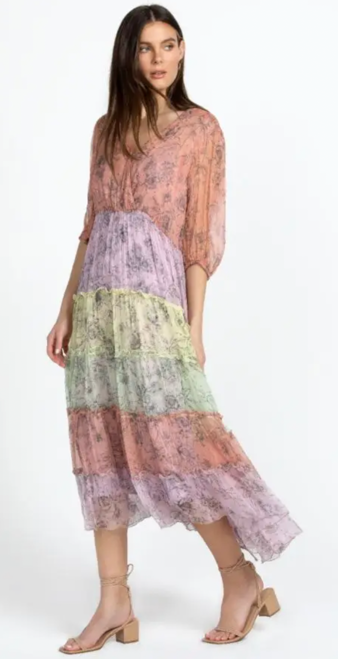 LIZA MIDI DRESS/ JOHNNY WAS